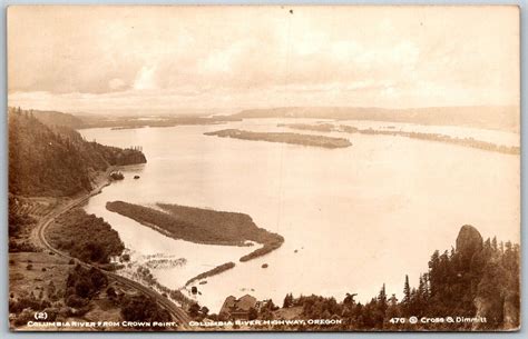 Columbia River Highway Oregon S Rppc Real Photo Postcard River View