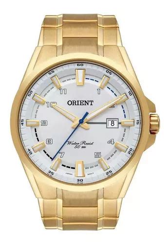 Reloj pulsera Orient Clássico Relógio Masculino Dourado Orient Data