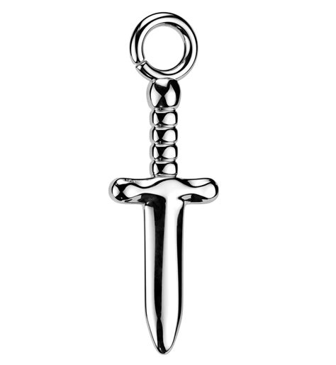 Dagger Titanium Charm