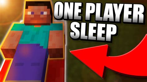 How To Get A One Player Sleep System In Mcpe 118 Minecraft Bedrock Edition One Player