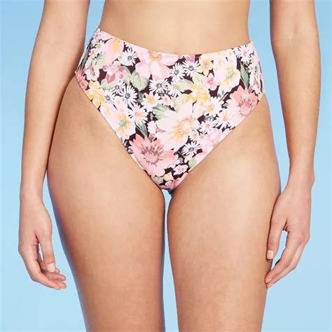 Women S High Leg High Waist Extra Cheeky Bikini Bottom Shade Shore