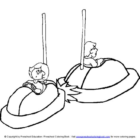 Bumper Cars Drawing Car Coloring Pages For Kids Dap Sketch Coloring Page