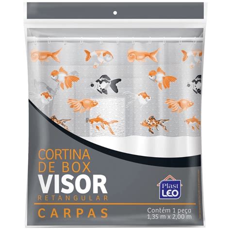 Cortina Box Banheiro 1 35x2 00 C Visor E Ganchos Carpa Shopee Brasil