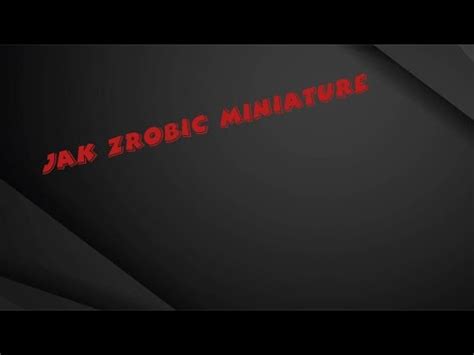 JK Zrobic Miniaturke YouTube