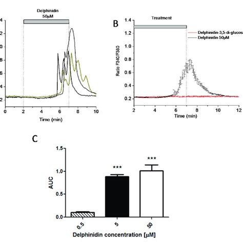 Delphinidin Induces Intracellular Calcium Oscillations In Ht Cells