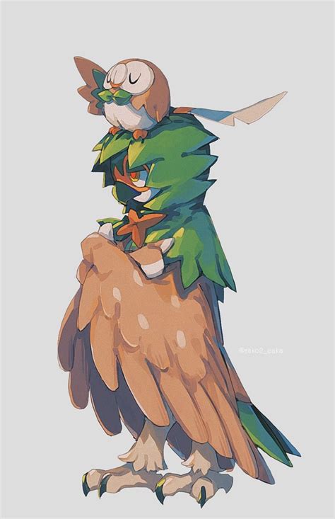 Safe Artist Tako Eaka Bird Decidueye Fictional Species