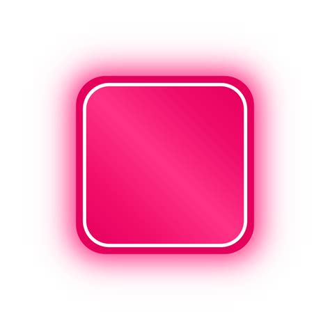 Neon Pink Square Banner Neon Square 10983880 Png