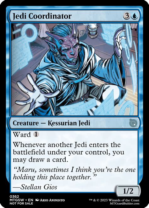 The Jedi Order Blue Uncommon/Rare/Mythic Cards : r/StarWarsMTG