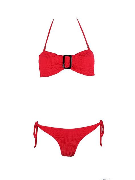 Famous Shoes Set Bikini Με Έναν Ώμο Brazil Πορτοκαλί CP202105 ORANGE