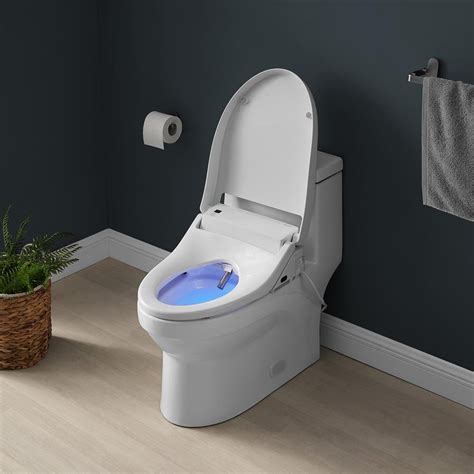 Swiss Madison Vivante Electric Bidet Seat For Elongated Toilets In White Sm Sts01 The Home Depot