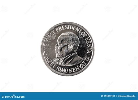 Kenyan Shilling Coin Isolated On A White Background Stock Image Image