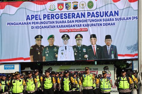 Polisi Disiapkan Dalam Pengamanan Pemungutan Suara Susulan Di Demak