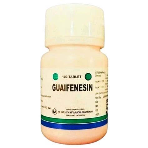 Jual GUAIFENESIN Tablet 100mg 100 S Botol INTIJAYA META RATNA