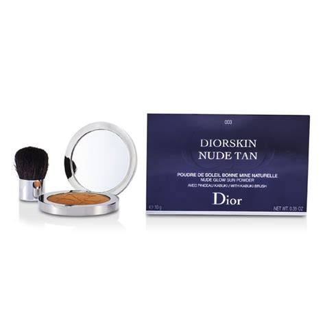 Christian Dior Diorskin Nude Tan Nude Glow Sun Powder With Kabuki