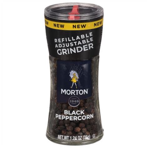 Morton® Black Peppercorn Refillable Grinder, 1.24 oz - Kroger