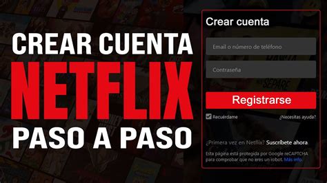 Cómo CREAR una CUENTA de NETFLIX 2025 Registarse En Netflix Por