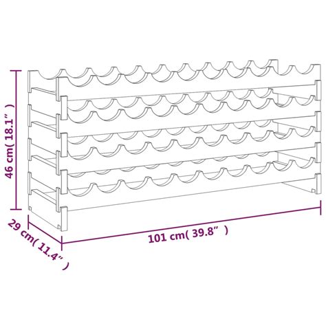 Rho Casiers Bouteilles Casier Vin X X Cm Bois De Pin