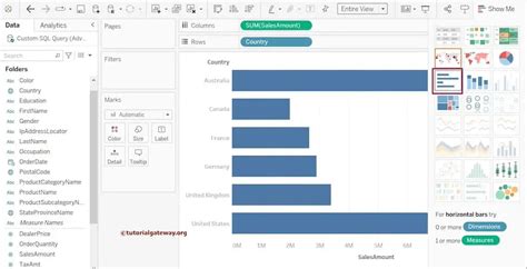 Tableau Bar chart