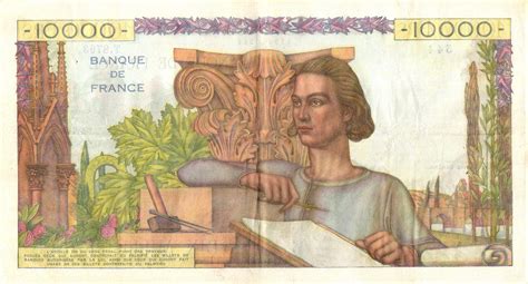 10000 Francs GÉNIE FRANÇAIS Billet de collection Banque de France