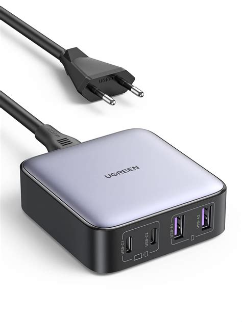 Ugreen Nexode W Cargador Usb C Puertos Con Cable De Ac M