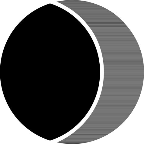 Black And White Illustration Of Eclipse Icon 24389118 Vector Art At