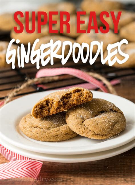 Easy Gingerdoodle Cookie Recipe I Wash You Dry