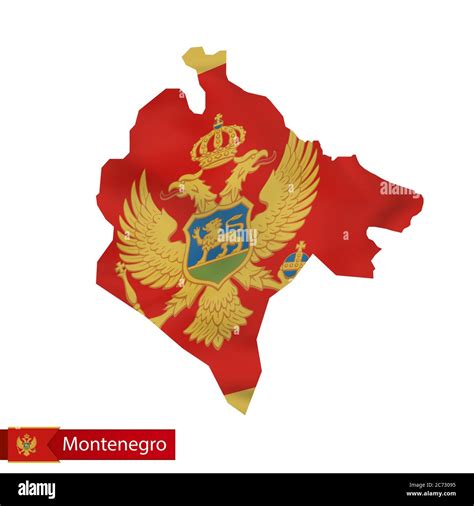 Montenegro Flag Map