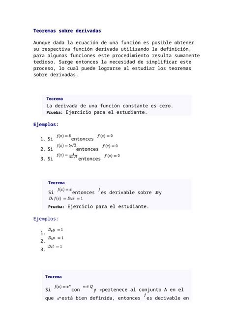 Docx Teoremas Sobre Derivadas Dokumen Tips