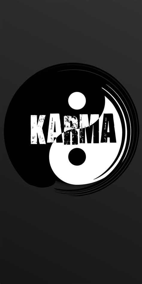 Karma Yin Yang Black Lock Phone Symbol White Yin Yang Zen HD