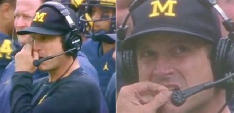 Important Jim Harbaugh Denies Eating Booger