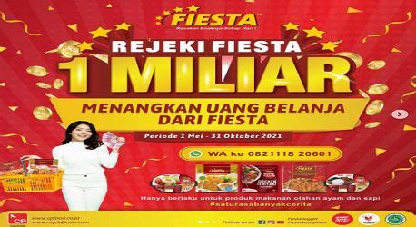 Promo Undian Rejeki Fiesta 2021 Berhadiah Uang Belanja 1 Miliar Di 2024