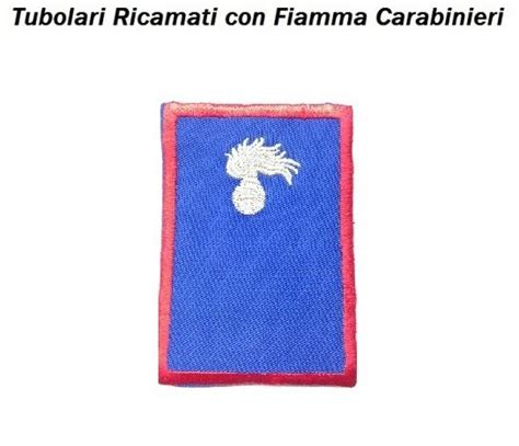 Gradi Tubolari Estivi Carabinieri Ricamati Con Fiamma New Agente Art CC TA1