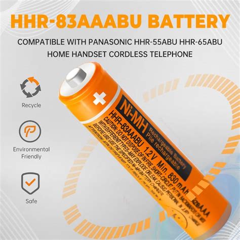 Packs Hhr Aaabu Ni Mh Aaa Rechargeable Cordless Phones Battery