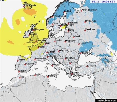 Weather maps - Europe - meteoblue