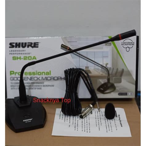 Jual MIC MEJA PODIUM SHURE SH 20A GOOSENECK MICROPHONE Shopee Indonesia