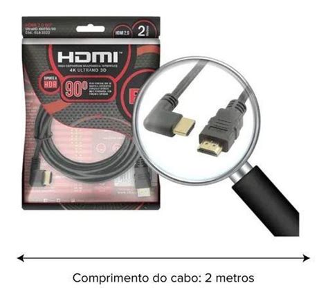 Cabo Hdmi K Alta Velocidade Gamer Full Hd Gold Banhado Hdr