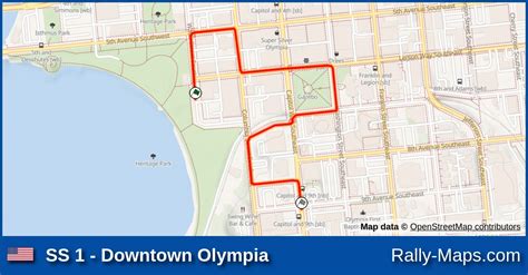 Ss 1 Downtown Olympia Stage Map Olympus International Pro Rally