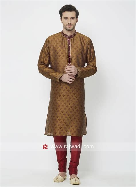 Attractive Brown Color Kurta Pajama ‎rajwadi‬ Menswear Mensfashion Suit ‎feelroyal