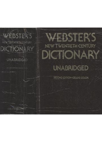 Sebo Do Messias Livro Webster S New Twentieth Century Dictionary