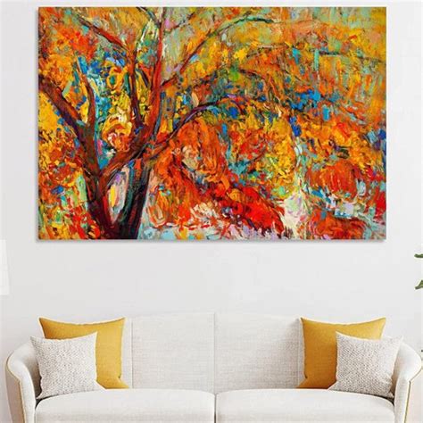 Pc Unframed Canvas Natural Landscape Oil Painting Home Bedroom Decor