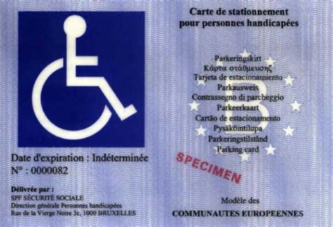 Pr Sentation Imagen Ou Placer La Carte De Stationnement Handicap