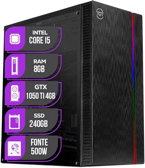 PC Gamer Mancer Intel Core I5 GTX 1050 TI 4GB 8GB De Ram SSD 240GB