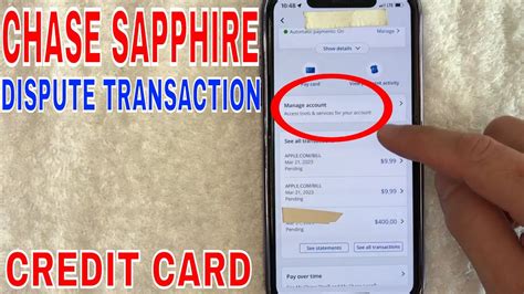 How To Dispute Transaction On Chase Sapphire Credit Card YouTube