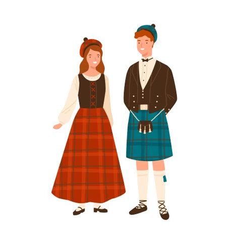 Scotland National Costume Vector Images (over 320)