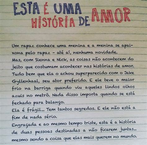 Resumo História De Amor - Resumo Historia De Amor - FDPLEARN