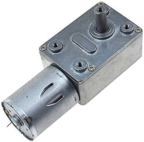 DC 24V GEAR REDUCTION MOTOR WORM REVERSIBLE HIGH TORQUE 2 90RPM JGY 370