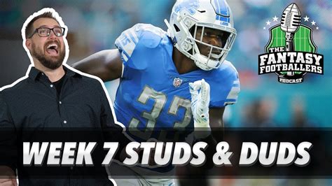 Fantasy Football 2018 Week 7 Studs And Duds Rising Stars Walk Of