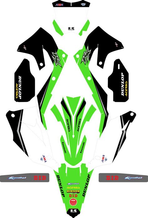 Kit Adhesivos Kawasaki Kx Mp Pegatinas Pole Graphics