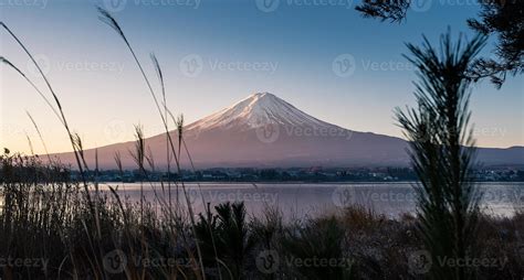 Beauty of the Mt Fuji from the lake Kawaguchi view 1420703 Stock Photo at Vecteezy