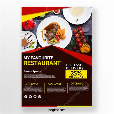 Affiche Flyer Promotion Restaurant Modèle De Téléchargement Gratuit Sur